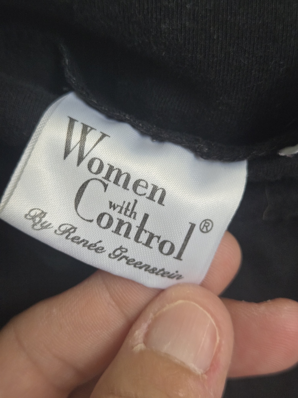 Women with Control Black Straight-Leg Pull-On Pants - Picture 5 of 8